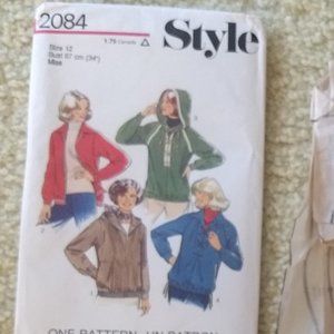 3/$25 vintage 70s juniors teen misses jacket with hood